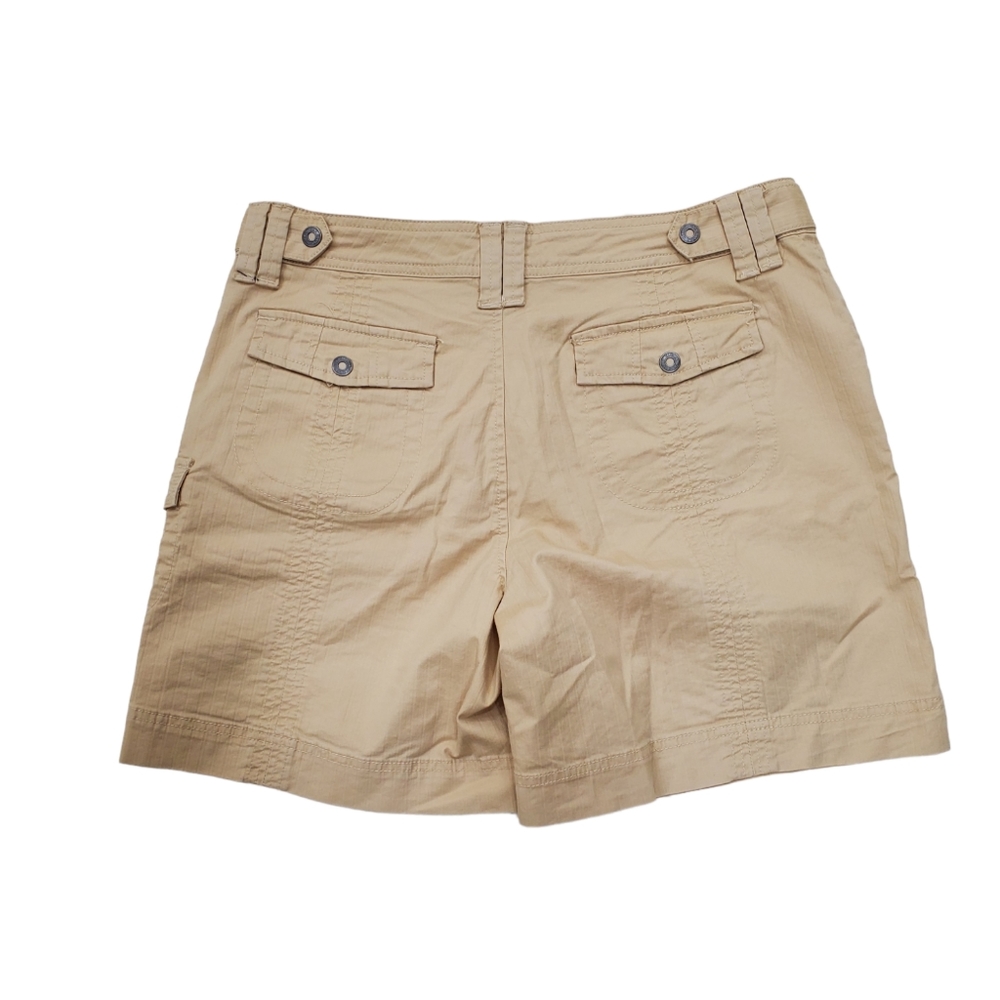 Gloria Vanderbilt khaki safari shorts Women's size 10 - Picture 2 of 7